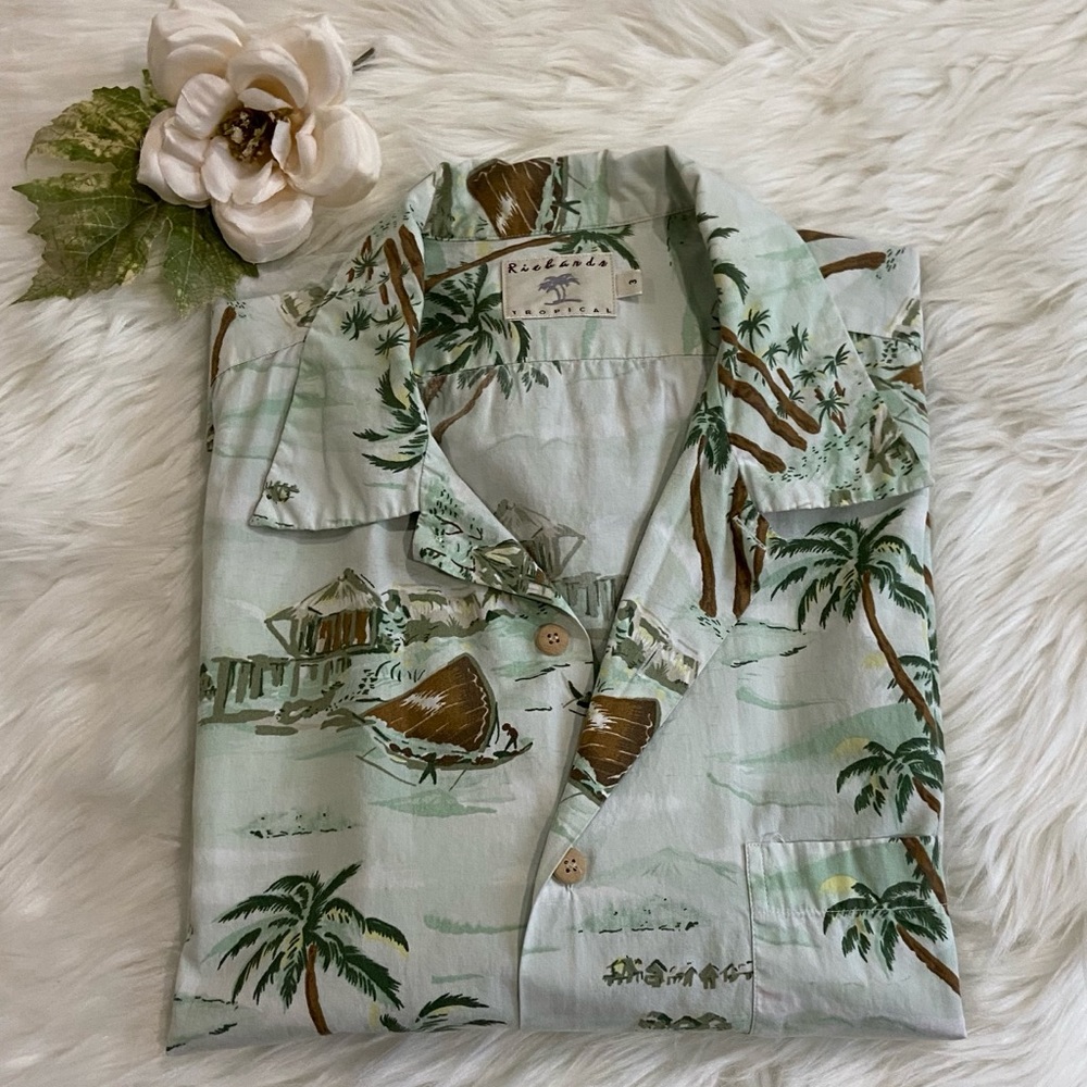 Tropical Hawaiian palm tree shirt Unisex nongender